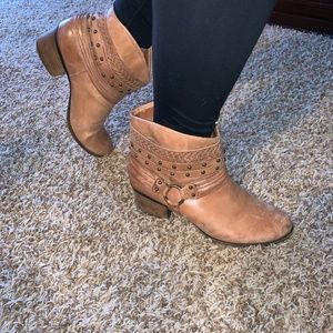 Brown Cowboy Booties